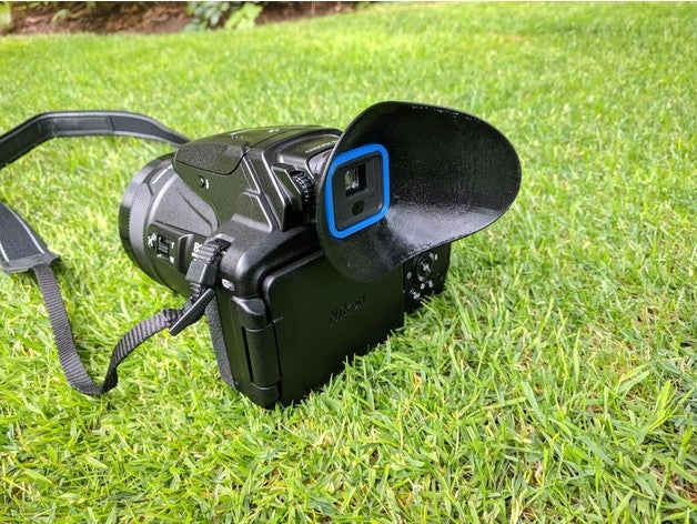 nikon p900 eye cup camera adapter eyecup 3D print model - Mito3D