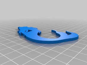 kleine Meerjungfrau-Ohrringe Ohrringe 3d print model - Mito3D
