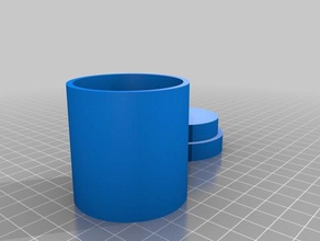 pequeno frasco de 50 mm recipientes recipiente jar 3d print model - Mito3D