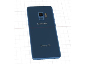 samsung galaxy s9 telefone celular android de render smartphone 3d print model - Mito3D