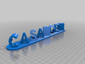 casa fladager signs & logos customized 3d print model - Mito3D