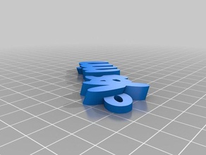yasmin keyring keyfob Schlüsselanhänger kundengebundene 3d print model - Mito3D