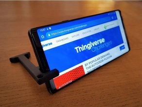 minimal phone stand mobile 3d print model - Mito3D