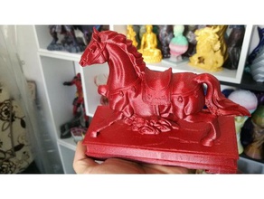 another horse sculptures 3d print model - Mito3D