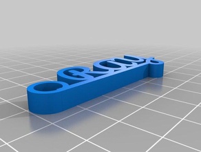 ray personalizzato keychaindl accessori su misura 3d print model - Mito3D