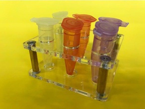 eppendorf test tube rack biology holder 3d print model - Mito3D