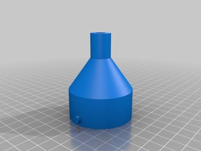 souffleur makita cône de buse adaptateur pièces fan la 3d print model - Mito3D
