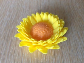 tournesol-Sonnenblume Skulpturen Blume mmu Sonnenblume tournesol 3d print model - Mito3D