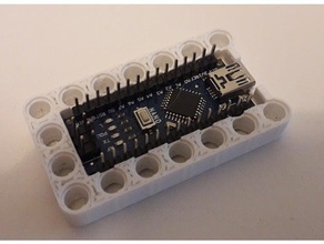 arduino-nano-lego-mount v2 Spielzeug & Spiele 3d print model - Mito3D