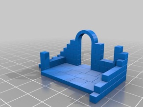 ruines bâtiments et structures de l'architecture à l'échelle ho n échelle 3d print model - Mito3D