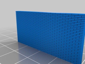 mur briques buildings & structures architecture ho scale n 3d print model - Mito3D