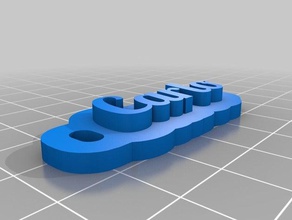 carlo i portachiavi su misura 3d print model - Mito3D