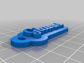 gianni de porte-clés personnalisé 3d print model - Mito3D
