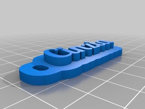 cinzia keychains customized 3d print model - Mito3D