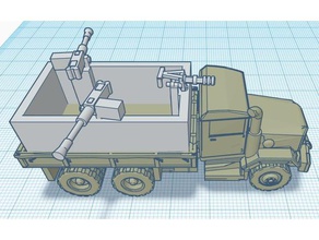 vietnã guntruck 5 1100 escala A impressão 3d 3d print model - Mito3D
