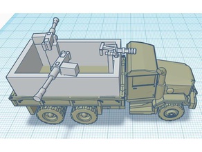 vietnam guntruck 5 1100 escala La impresión en 3d 3d print model - Mito3D