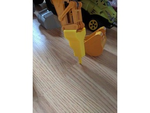 bruder cat excavator hammer attachment toys & games 3d print model - Mito3D