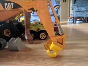 bruder excavator hook toys & games 3d print model - Mito3D