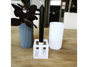 cubic candle holder decor 3d print model - Mito3D