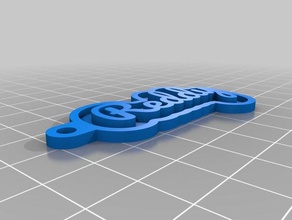 mi tecla personalizada de la cadena reddy llaveros personalizado 3d print model - Mito3D