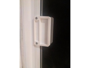 patiodoor screen door handel no lock household handle patio sliding 3d print model - Mito3D