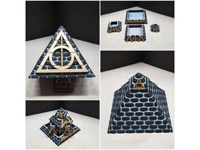 harry potter pirámide de la cámara los secretos juguetes y accesorios juego varita hermione caja joyería mágica ron weasley mundo mágico magos 3d print model - Mito3D
