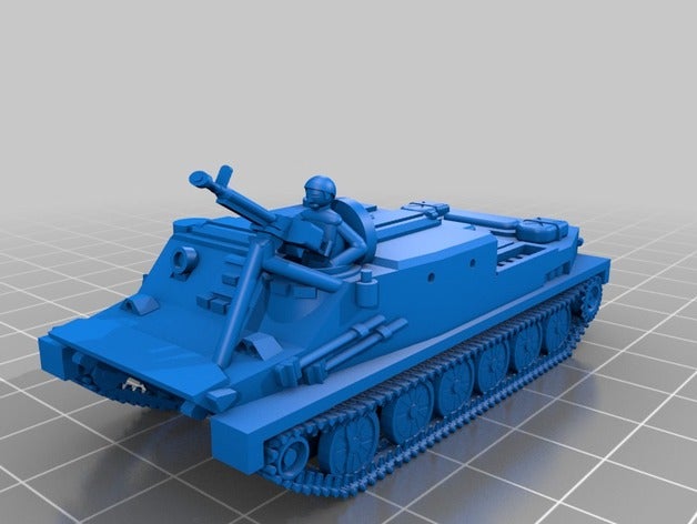 btr-50 irgc versión vehículos 1 300 15mm 6mm apc irán rusia tanque urss 3D print model - Mito3D