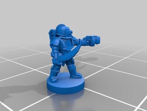 solar de los soldados caballería juegos y juguetes 6mm épica epic30k epic40k escala 3d print model - Mito3D