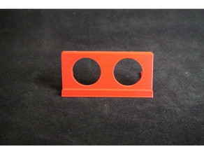 plaque nametag stand - more robust gadgets 3d print model - Mito3D
