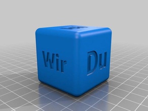 my customized dice 3d print model - Mito3D