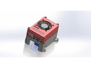 boitier de framboise pi3 b ou b+ avec ventilo 50mm + carte 4 relais L'impression 3d raspberry pi 3 cas rpi 3d print model - Mito3D