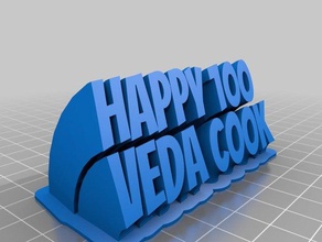 veda cook 100 office customized 3d print model - Mito3D