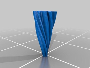 meu personalizados ondulado vaso gerador esculturas personalizado 3d print model - Mito3D