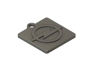 Schlüsselanhänger opel 3d-drucken 3d print model - Mito3D