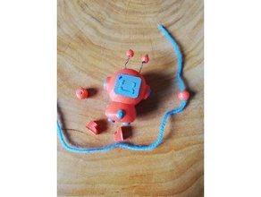 magnete robot spaghetti sculture aimant fil fer laine gli filettatura la lana 3d print model - Mito3D