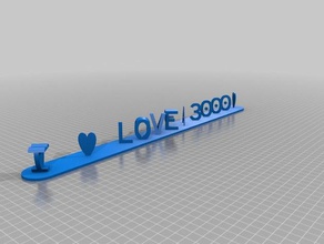love 3000 signs & logos customized 3d print model - Mito3D