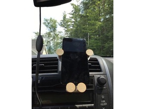 gravità car phone holder mount air vent outlet stand extender automotive 3d print model - Mito3D