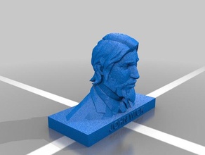 john wick en la cabeza La impresión 3d 3d print model - Mito3D