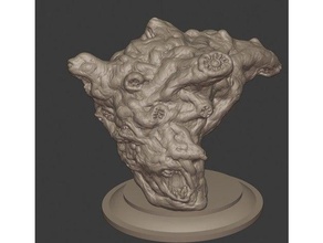 gibbering orb creatures abberation beholderkin call cthulhu d&d dnd dungeons dragons hp lovecraft lovecraftian miniature mouther mythos sphere tabletop 3d print model - Mito3D