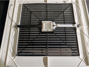 panasonic ventilador del cuarto de baño polvo filtro 3d print model - Mito3D