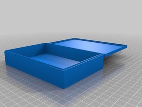 meine angepasste parametrische aufklappbaren box plus druckbaren einem Stück - Container kundengebundene 3d print model - Mito3D