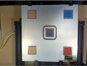 5 color square bed level test voxelizer 3d printing tests 3d print model - Mito3D