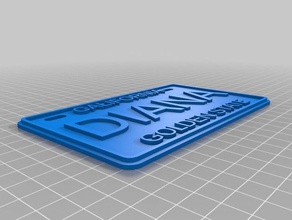 my customized classic bike license plates dd toys & games 3d print model - Mito3D