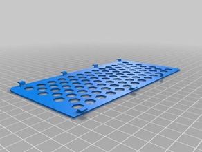 hp 2000 laptop bottom plate hard drive cover honeycomb vents computer 3d print model - Mito3D