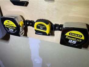tape measure wall mount tool holders & boxes 3d print model - Mito3D