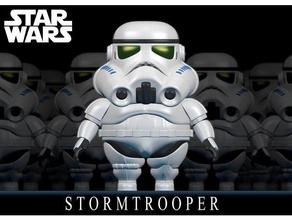 chubby stormtrooper modèles mignon de modèle starwars 3d print model - Mito3D