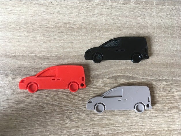 volkswagen caddy Schlüsselanhänger 3D print model - Mito3D