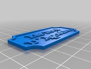lia targhetta arredamento su misura 3d print model - Mito3D
