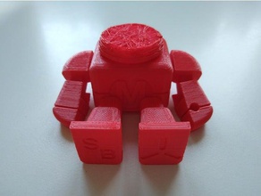 maker robot aksiyon figürü yedek kafa faire model robotlar 3d print model - Mito3D