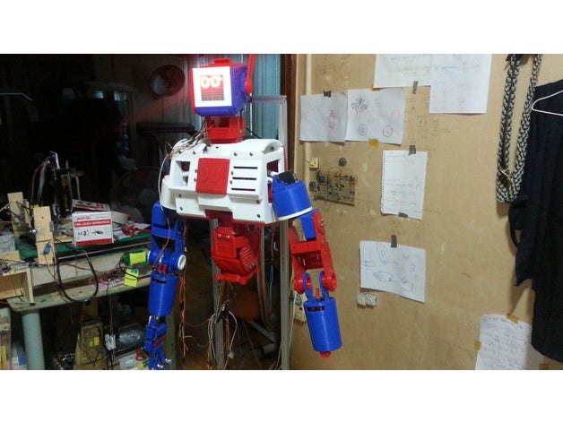robot umanoide gaesim test la robotica enginerging 3D print model - Mito3D